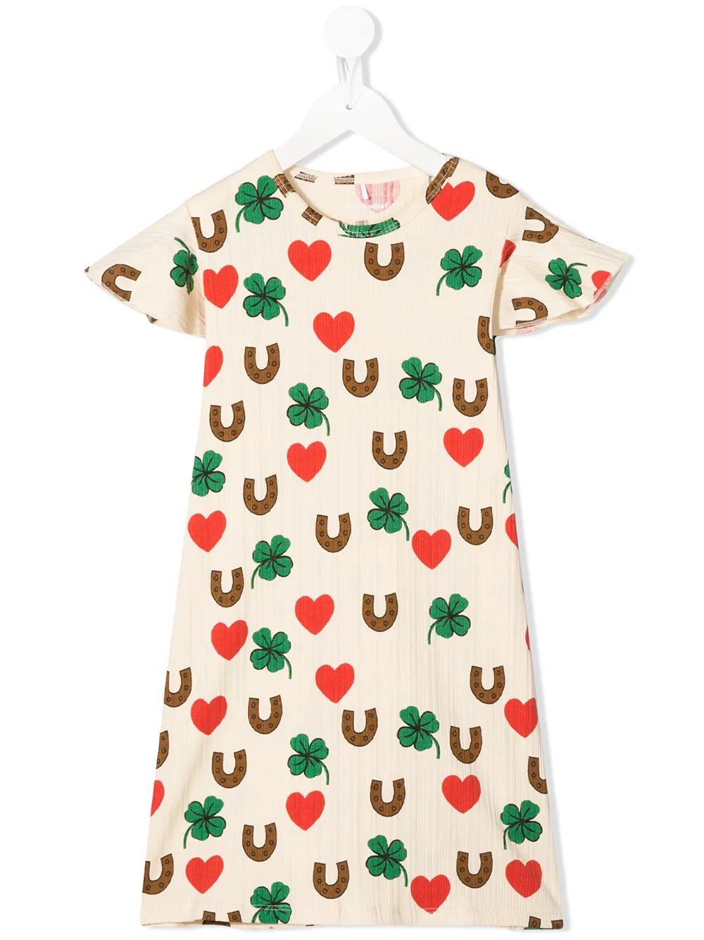 Mini Rodini Clover Short Sleeve Dress Farfetch