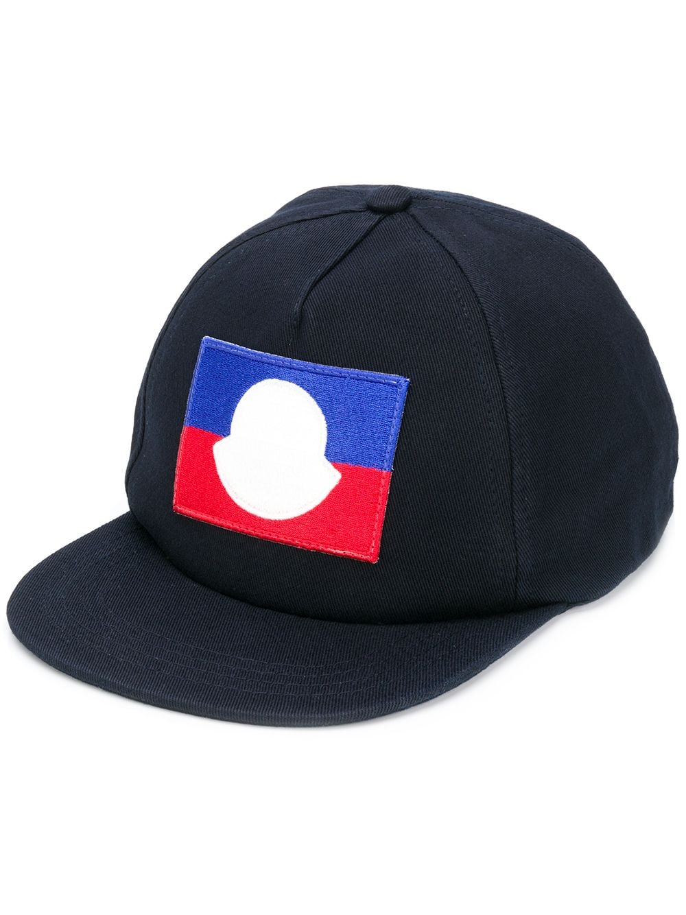 Moncler Kids' Logo Patch Cap In Blue