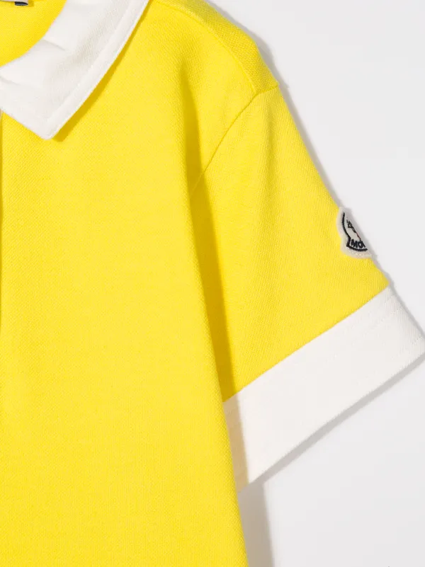 moncler yellow polo