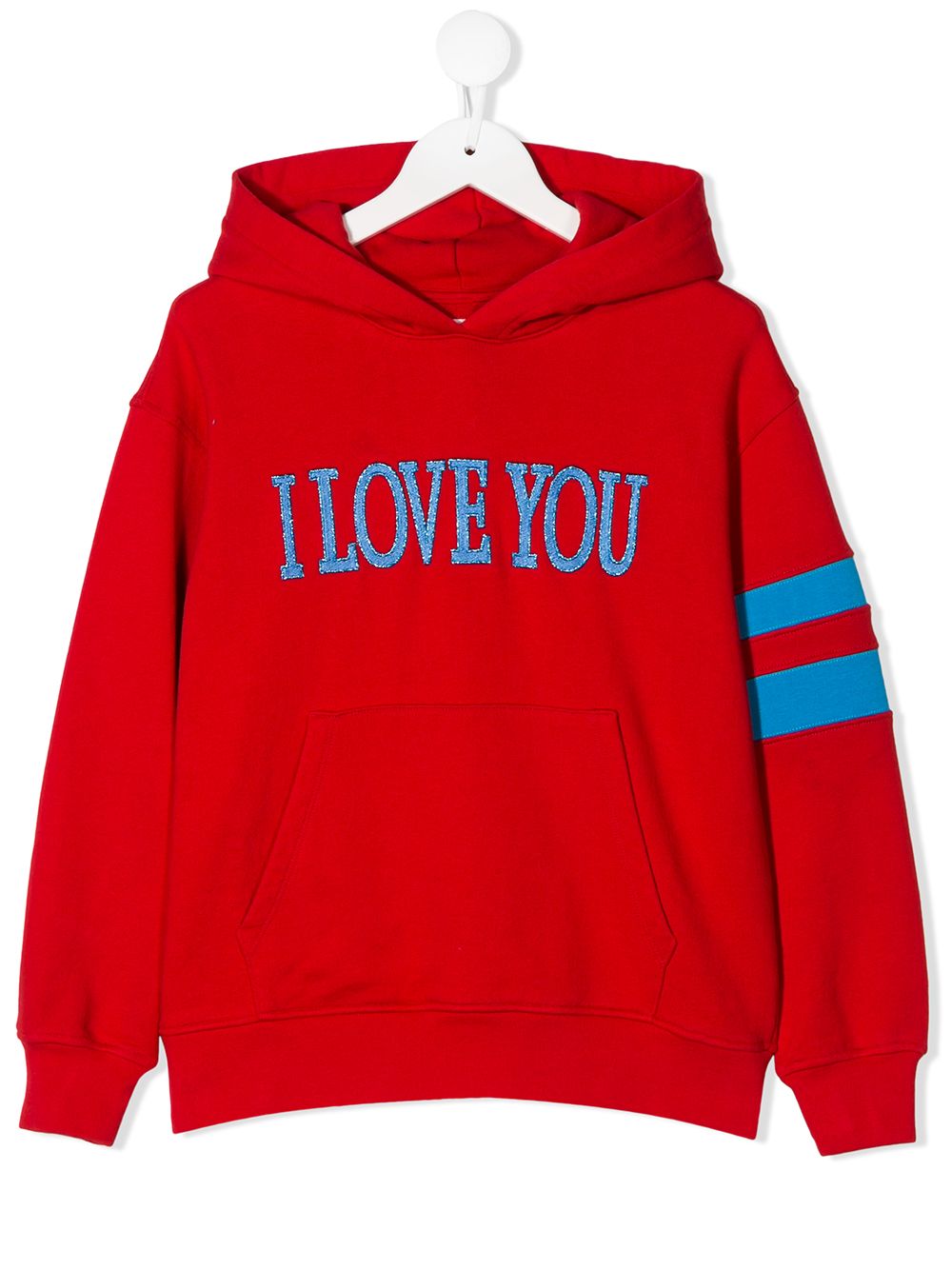 фото Alberta ferretti kids 'i love you' hoodie