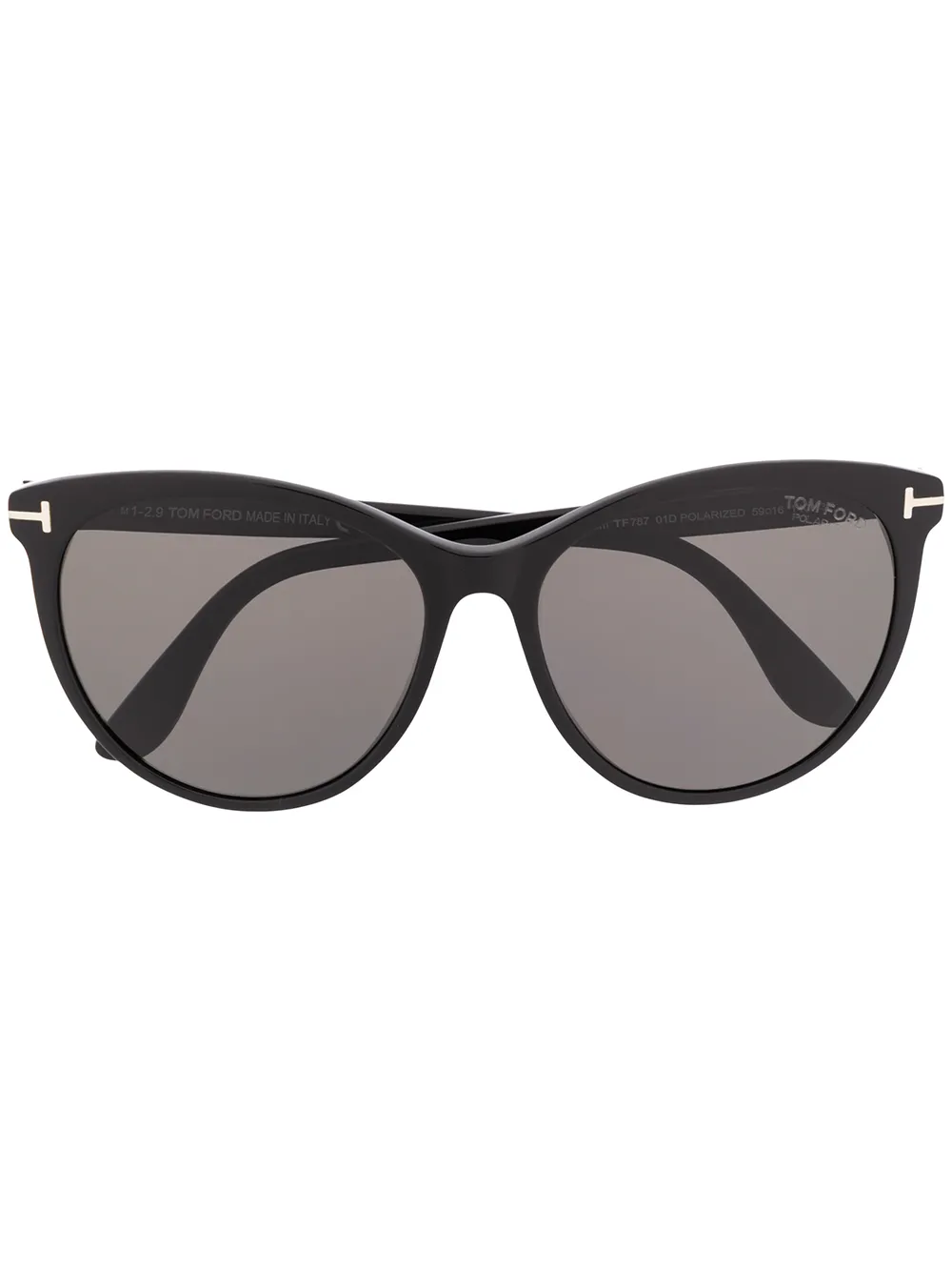 TOM FORD Eyewear キャットアイ サングラス - ブラック TOM FORD Eyewear キャットアイ サングラス - ブラック