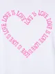 Alberta Ferretti Kids تيشيرت طويل بتطريز Love Is Love