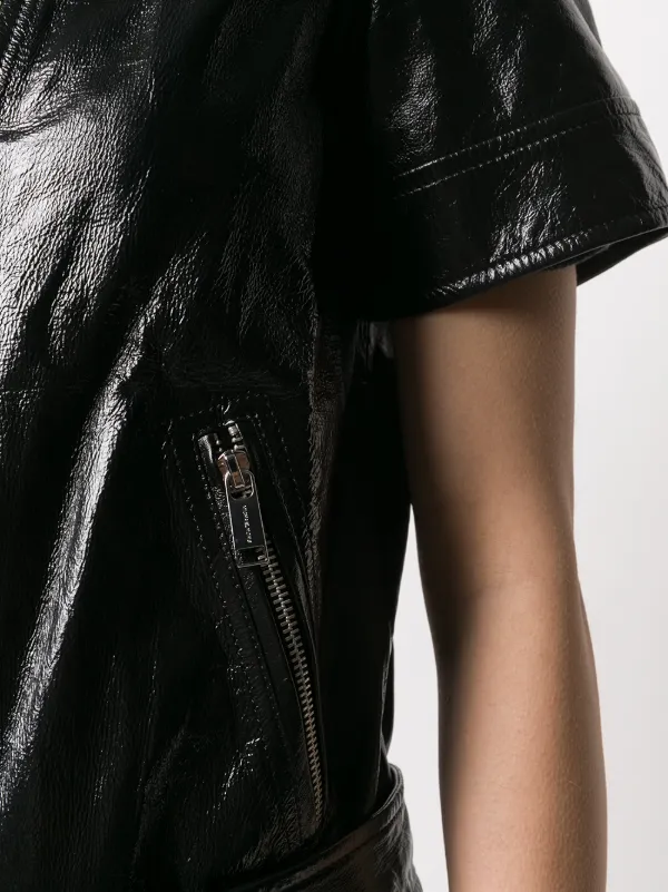 short sleeve moto jacket