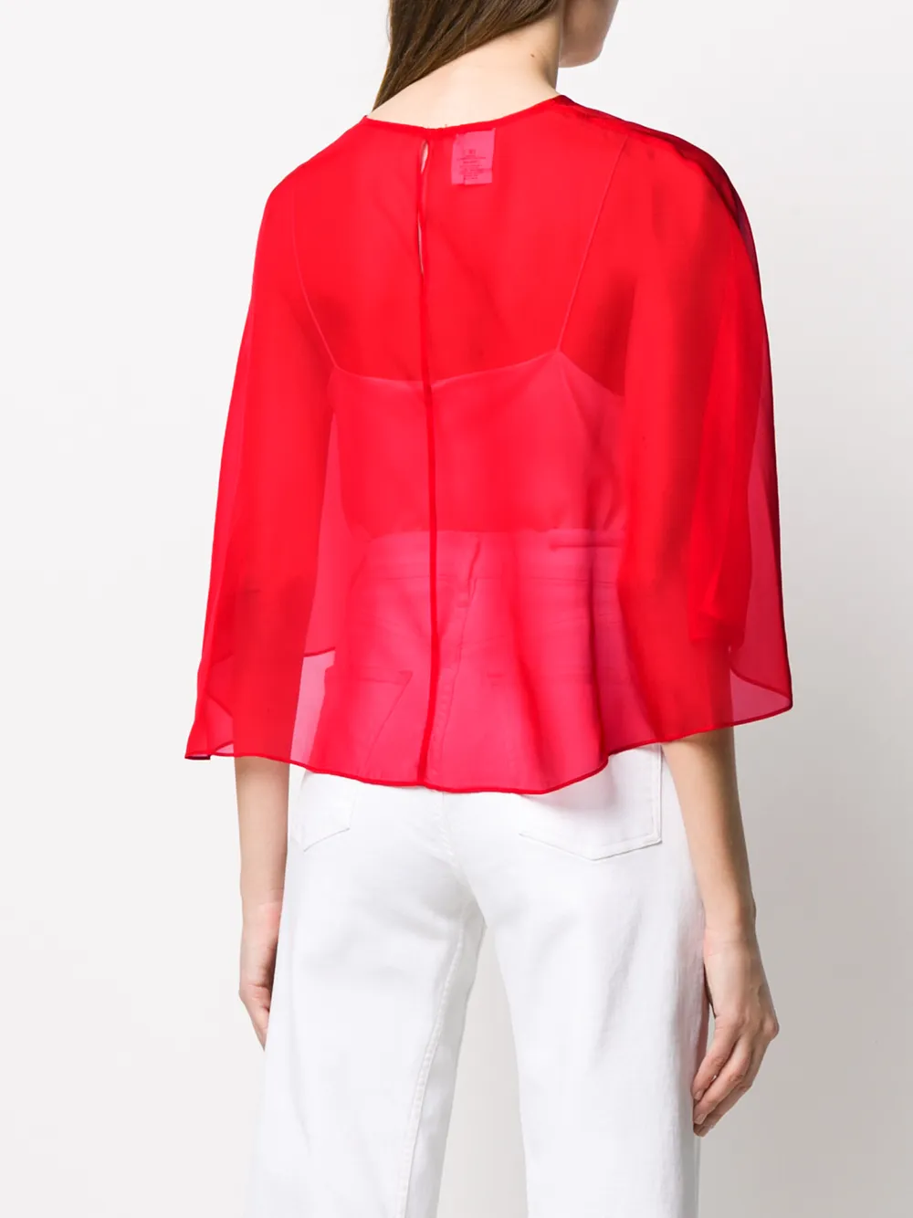 PINKO Top a mantella semi trasparente | Abbigliamento | Image 4
