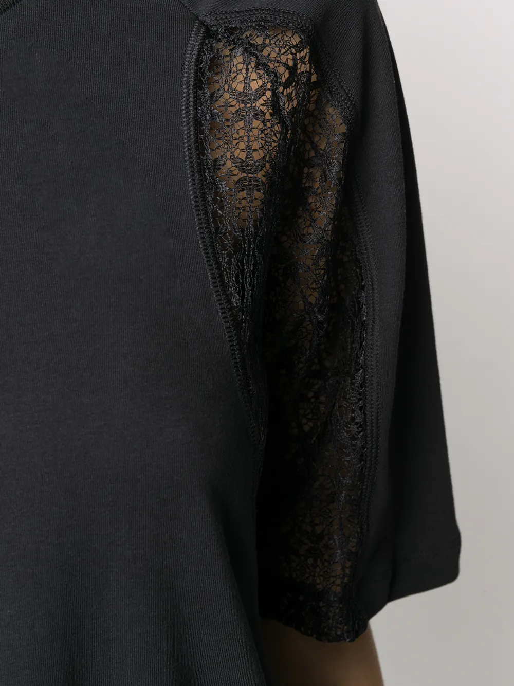 Adidas Lace Insert T-shirt Dress | Black | FARFETCH