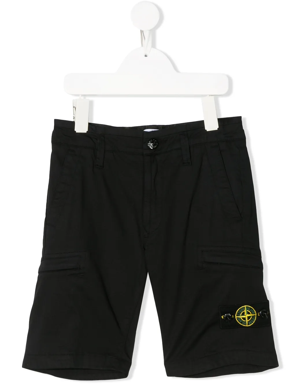 Stone Island Junior bermudas con logo - Azul