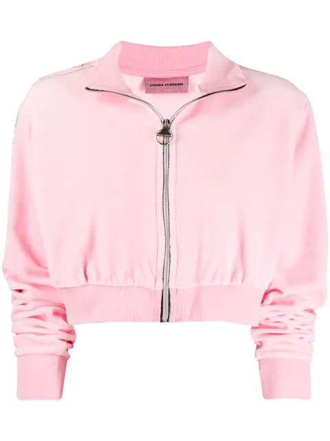 Chiara Ferragni textured side studded shorts