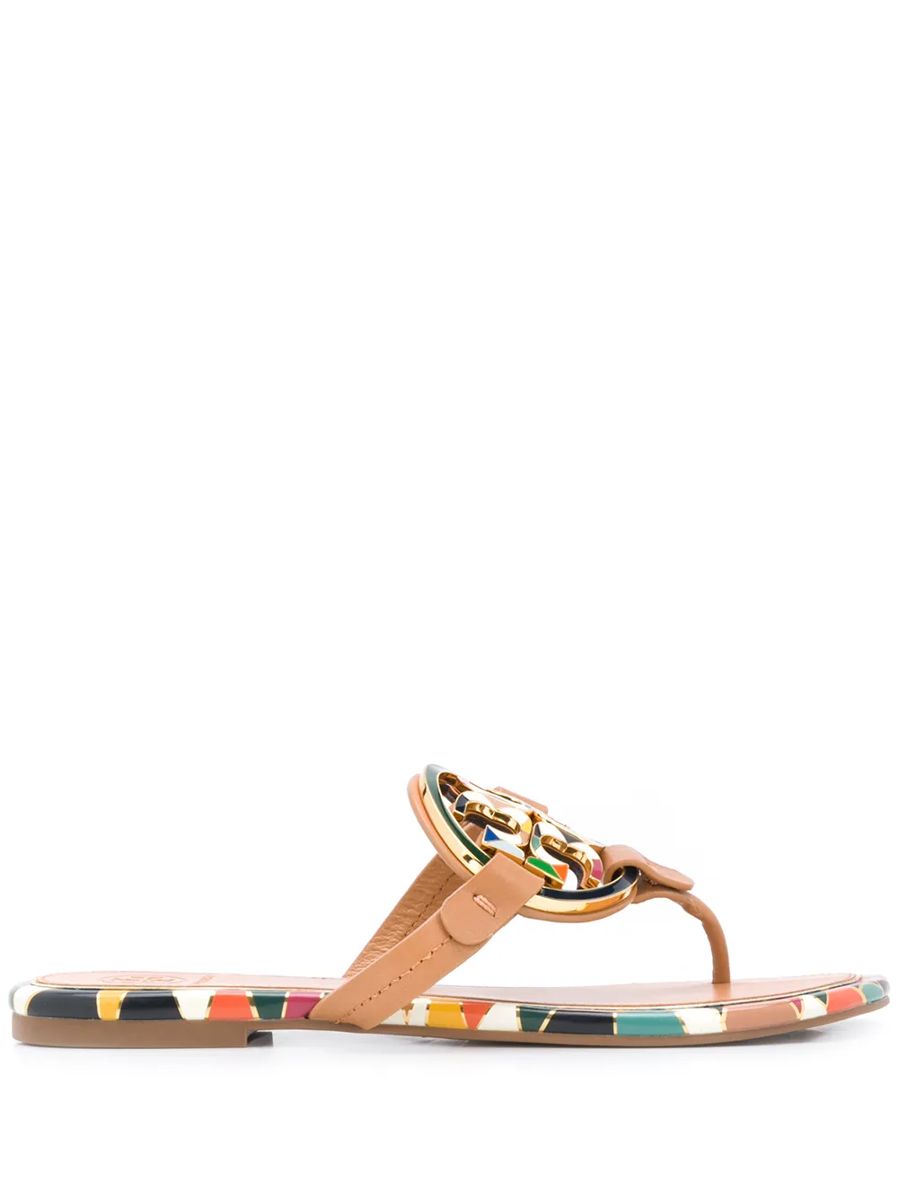 tory burch enamel miller sandal