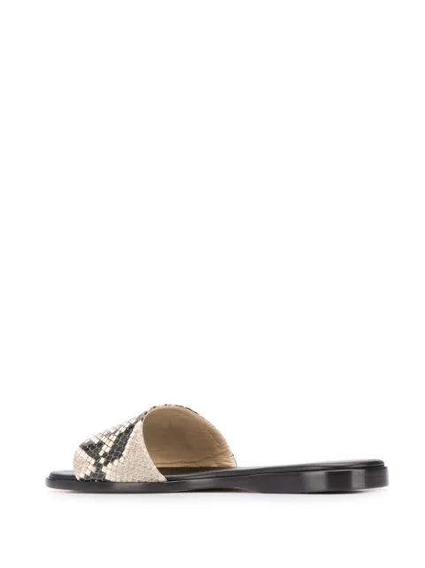 Jimmy Choo Minea Flat Sandals - Farfetch