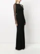 Alexander McQueen crystal-embellished detail maxi dress