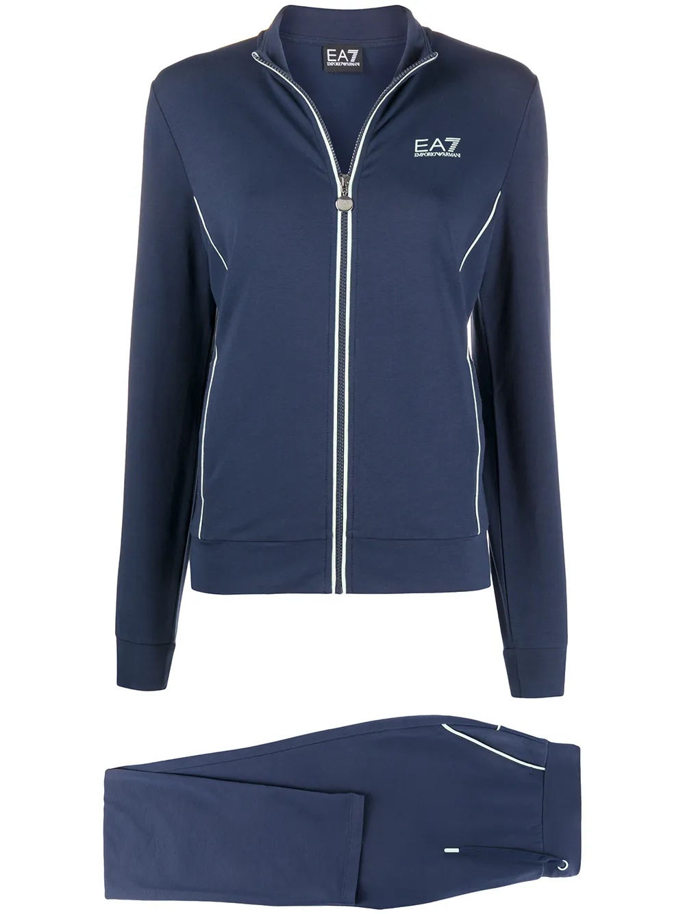 navy blue armani tracksuit