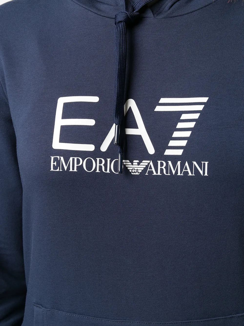 фото Ea7 emporio armani толстовка с логотипом и капюшоном