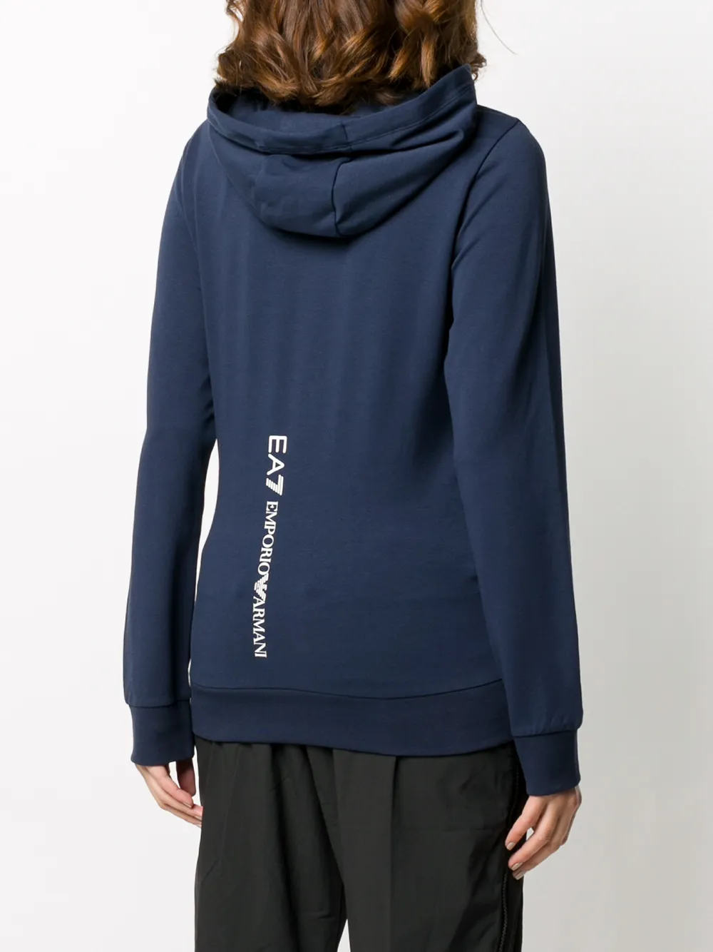 фото Ea7 emporio armani толстовка с логотипом и капюшоном