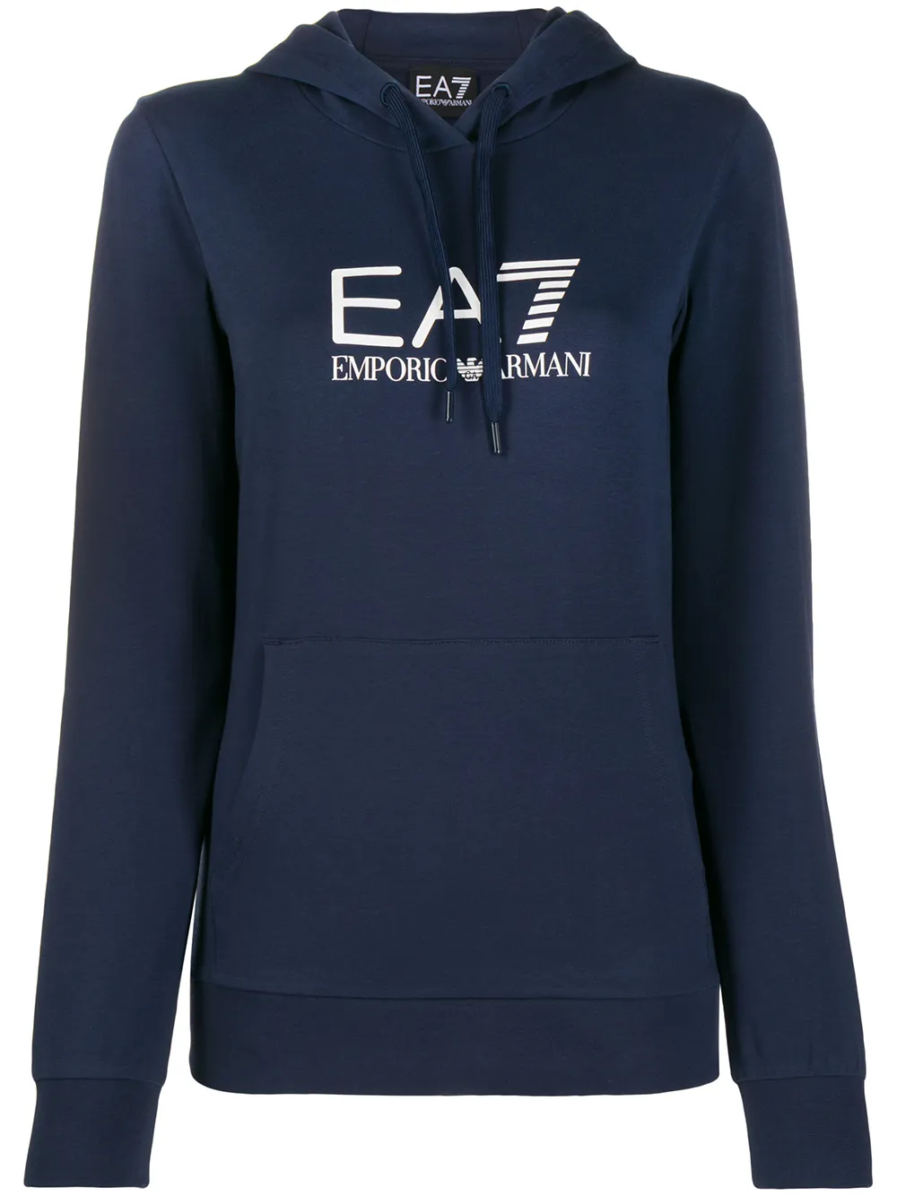 фото Ea7 emporio armani толстовка с логотипом и капюшоном