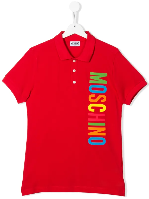 rainbow polo shirt