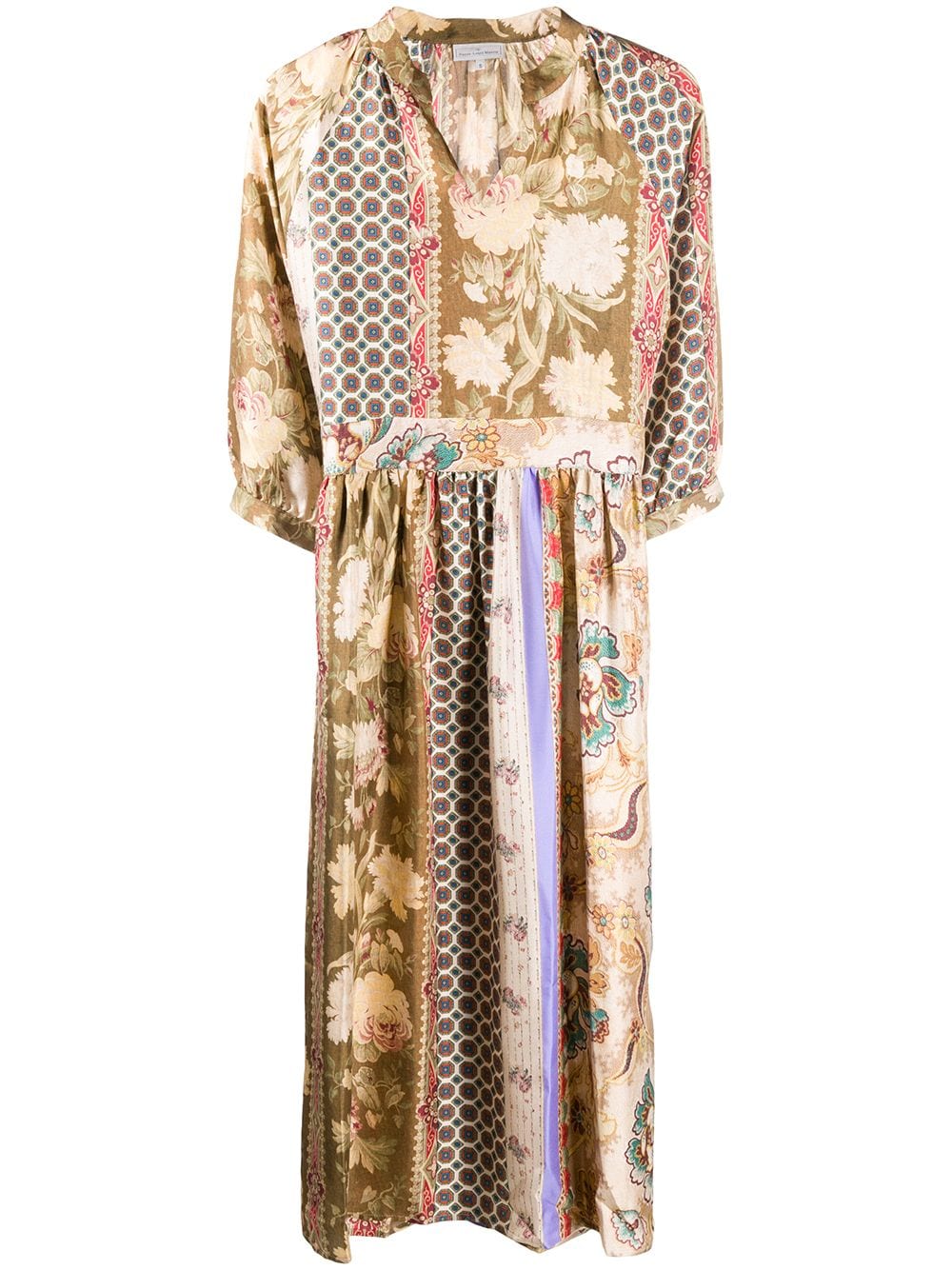Pierre-Louis Mascia mixed-print Silk Dress - Farfetch