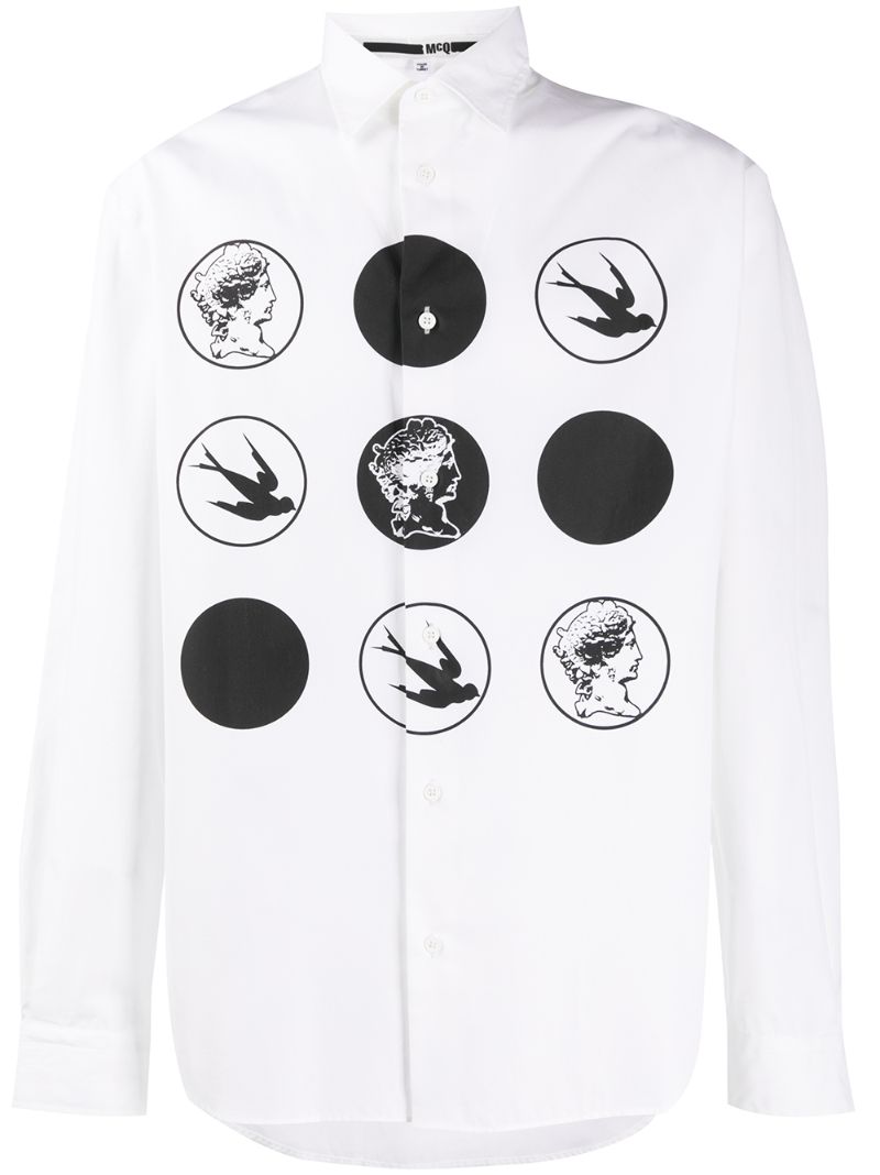 Mcq By Alexander Mcqueen Swallow In White