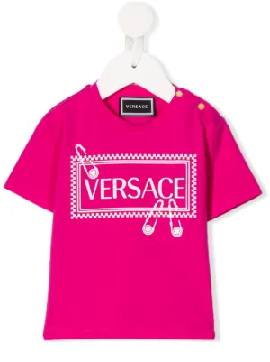 Young Versace تيشيرت برقبة دائرية وشعار الماركة