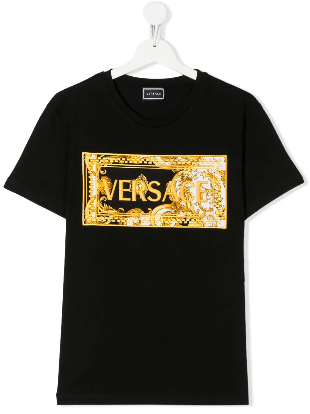 фото Versace kids футболка с вышитым логотипом