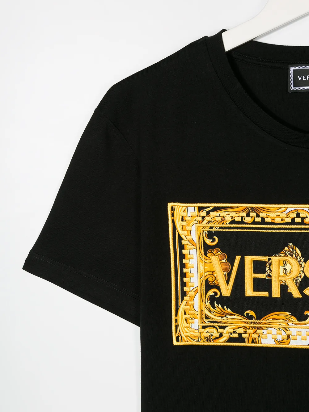фото Versace kids футболка с вышитым логотипом