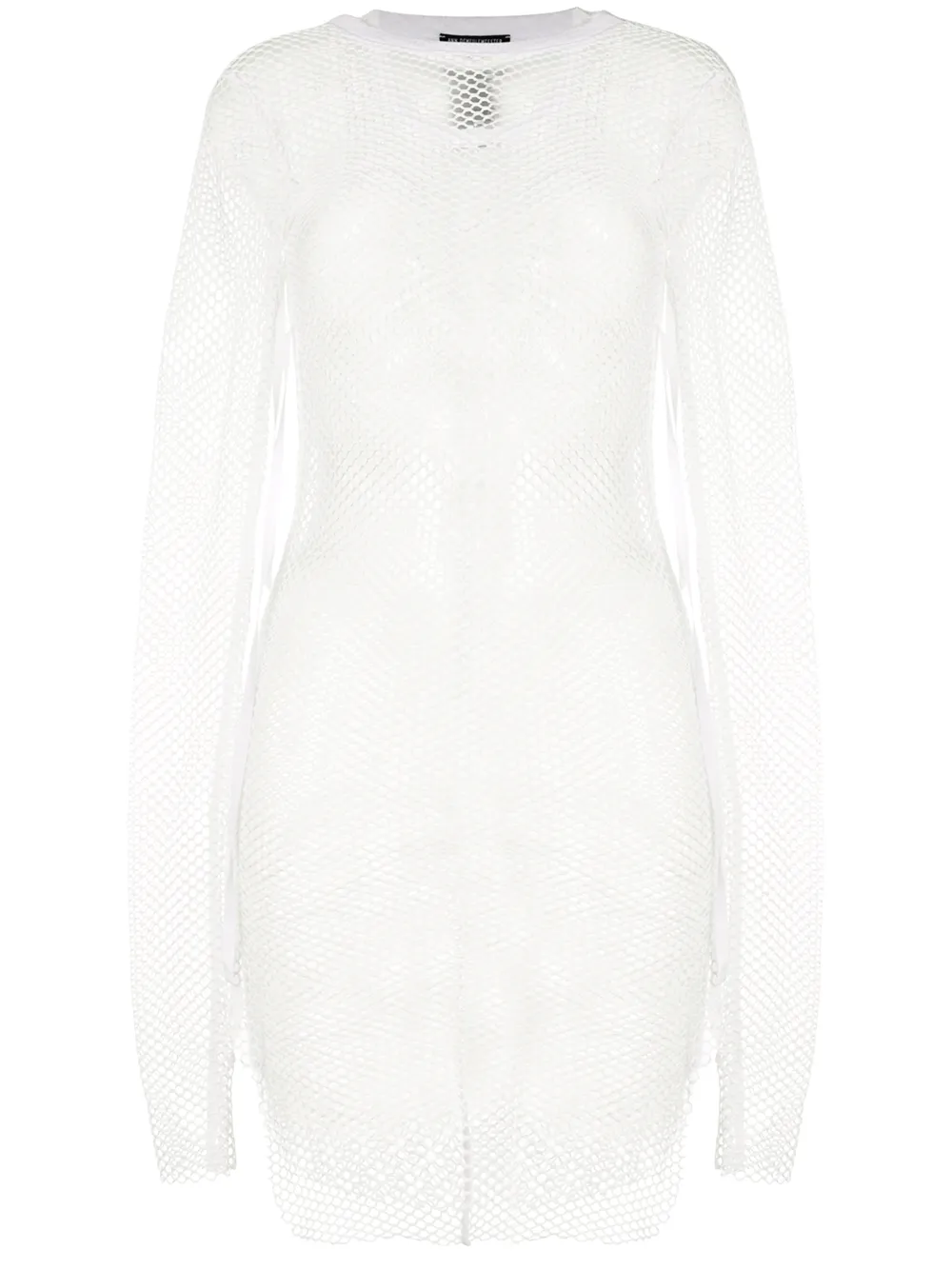 

Ann Demeulemeester mesh asymmetric blouse - White