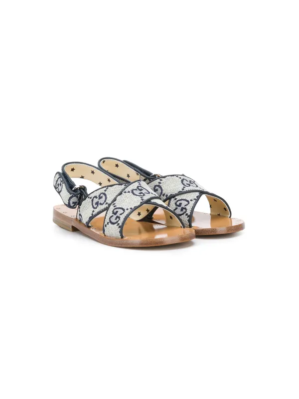 gucci gg flat sandals