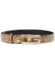 Image 1 of Gucci Pre-Owned snake-print effect buckle belt