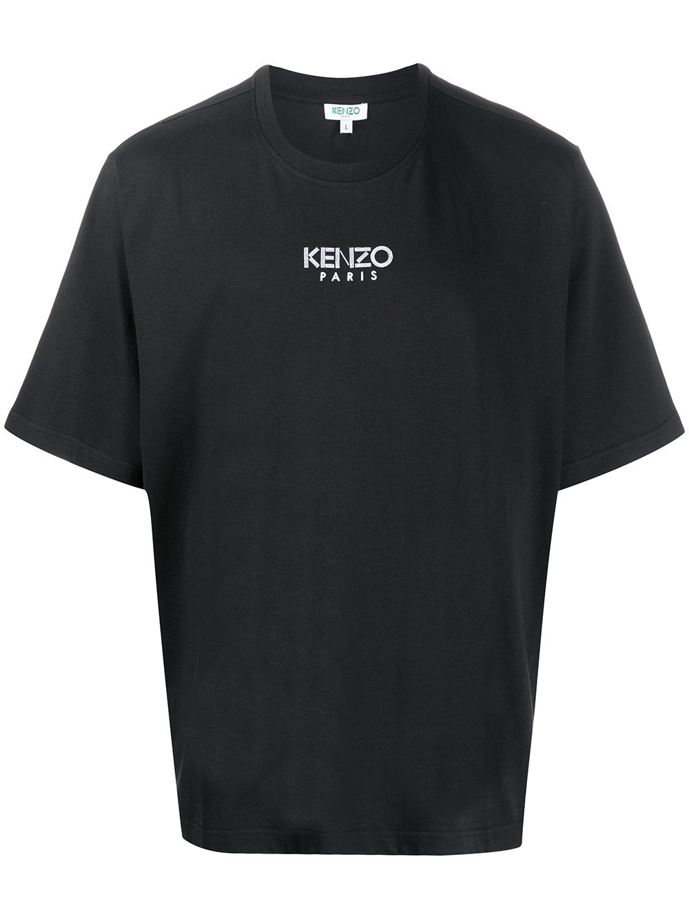 Kenzo Embroidered Logo T-shirt In Black