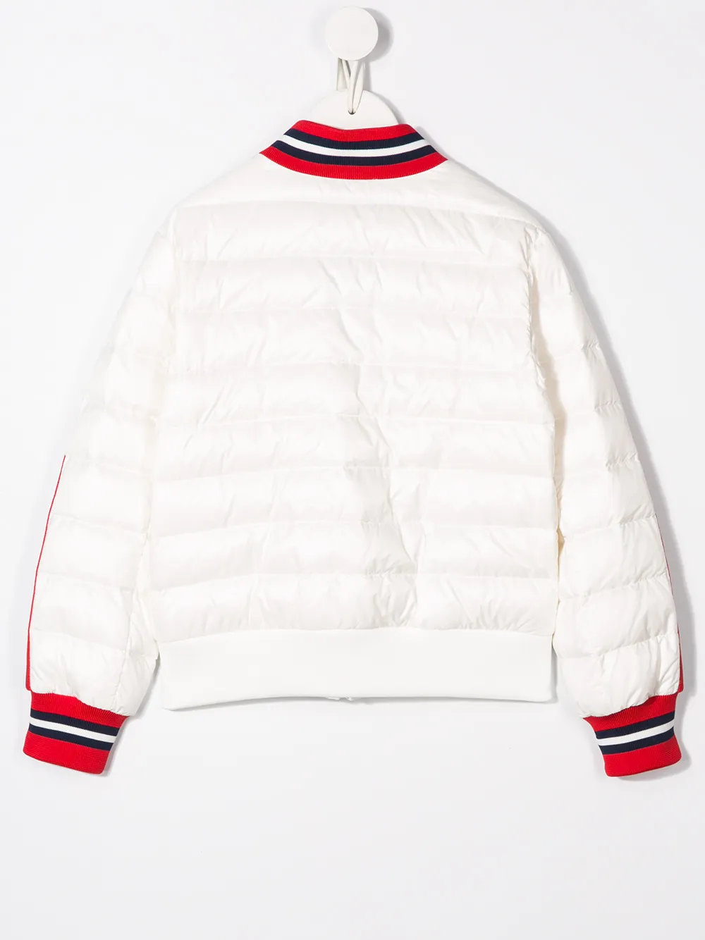 фото Moncler kids куртка в стиле колор-блок с логотипом