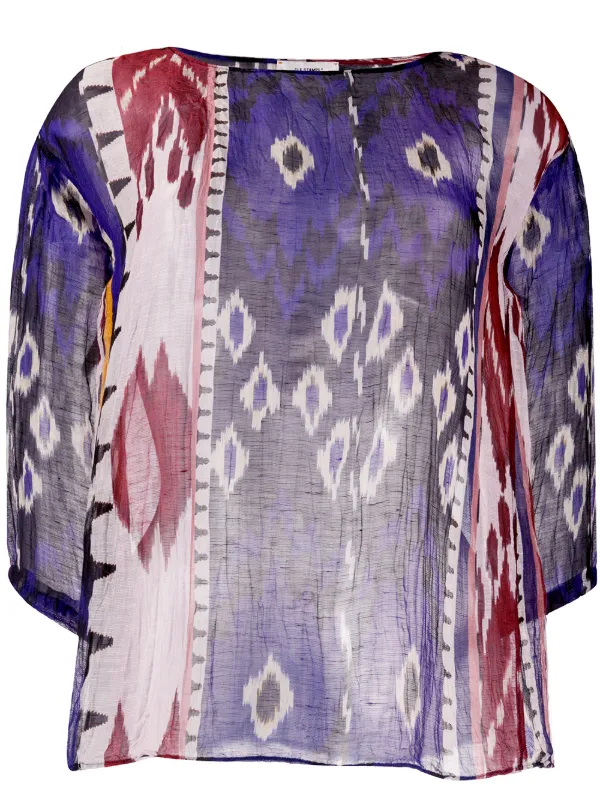 long sheer tunic tops