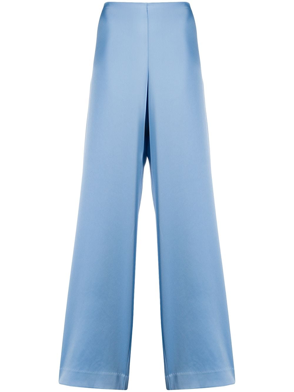 Paris Georgia High-waisted Wide Leg Trousers In Blue