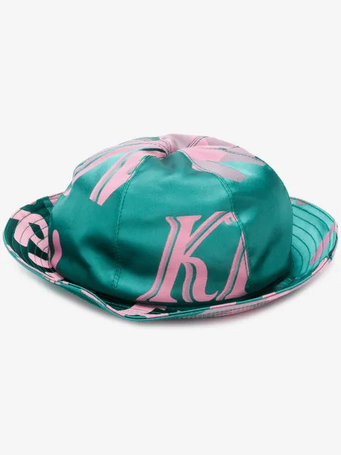 Kirin logo print bucket hat