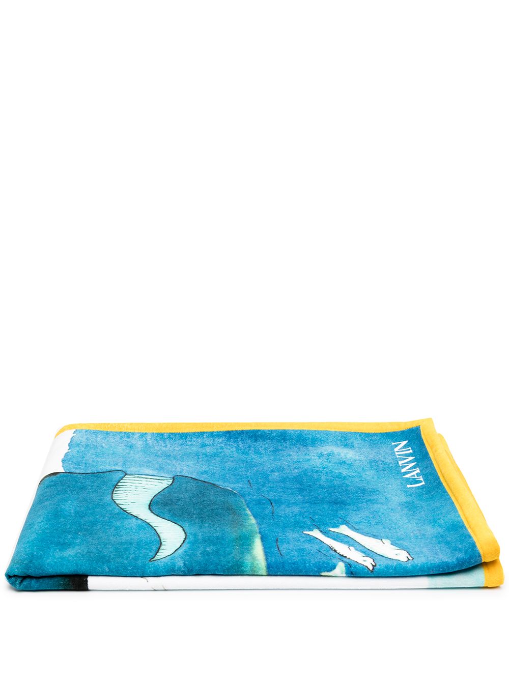 фото Lanvin пляжное полотенце babar с принтом