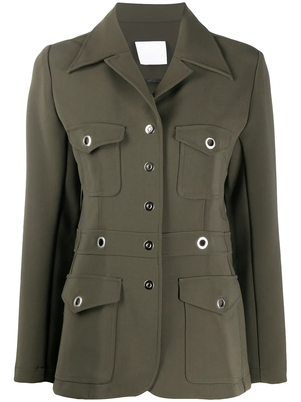 Paris Georgia Fitted Utility Jacket In Green