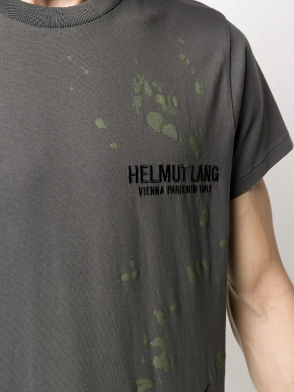 Helmut Lang Abstract Print Logo T Shirt Farfetch
