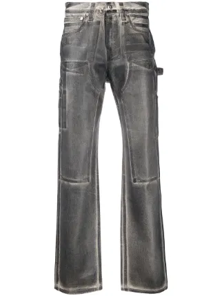 Helmut Lang Jeans Con Stampa Effetto Vernice - Farfetch