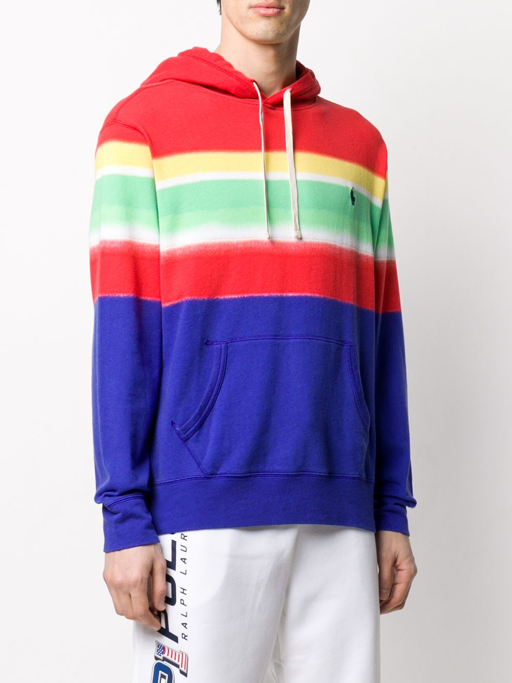 striped polo hoodie