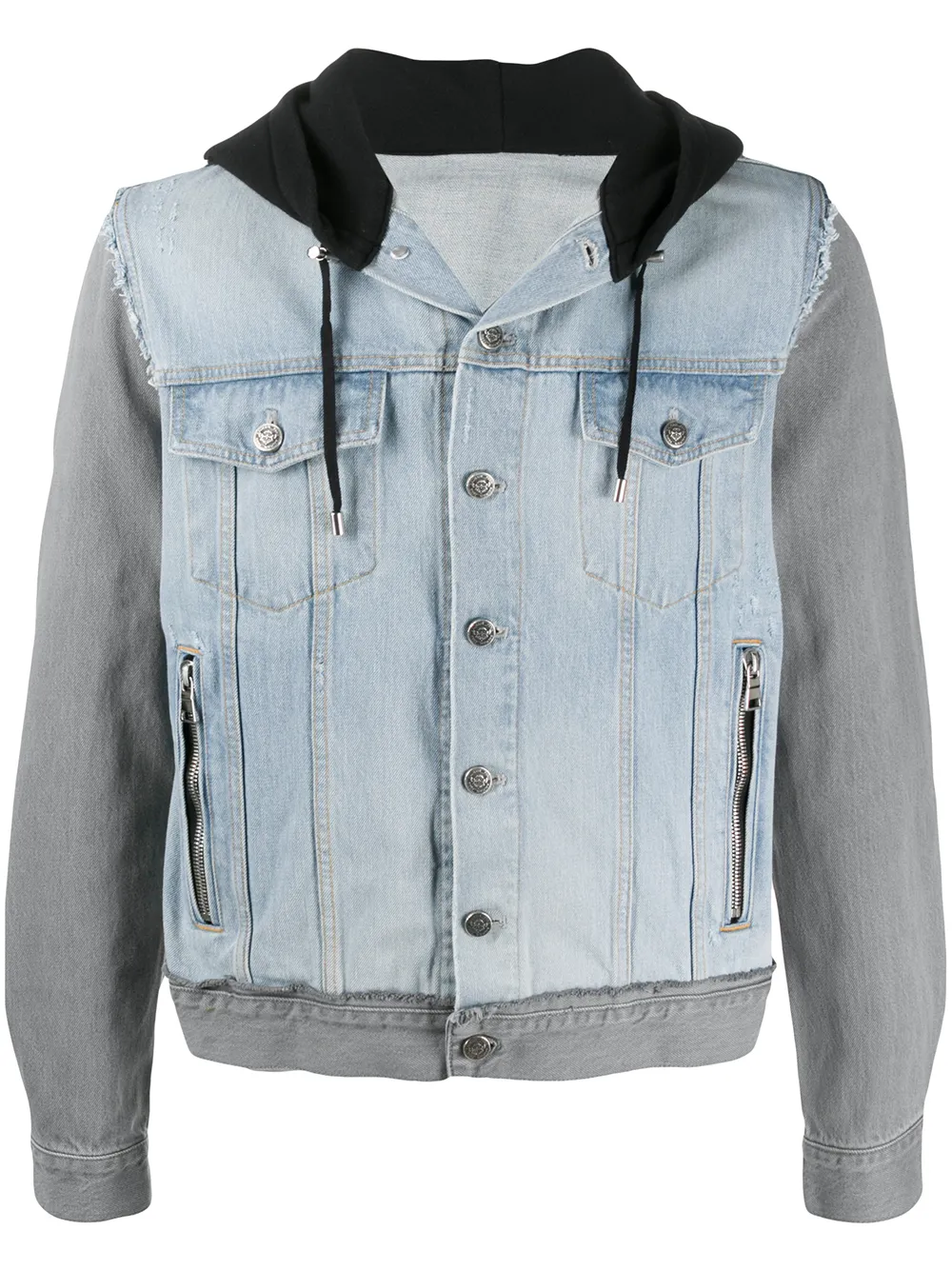 veste en denim à capuche
