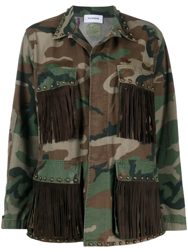 camo fringe jacket