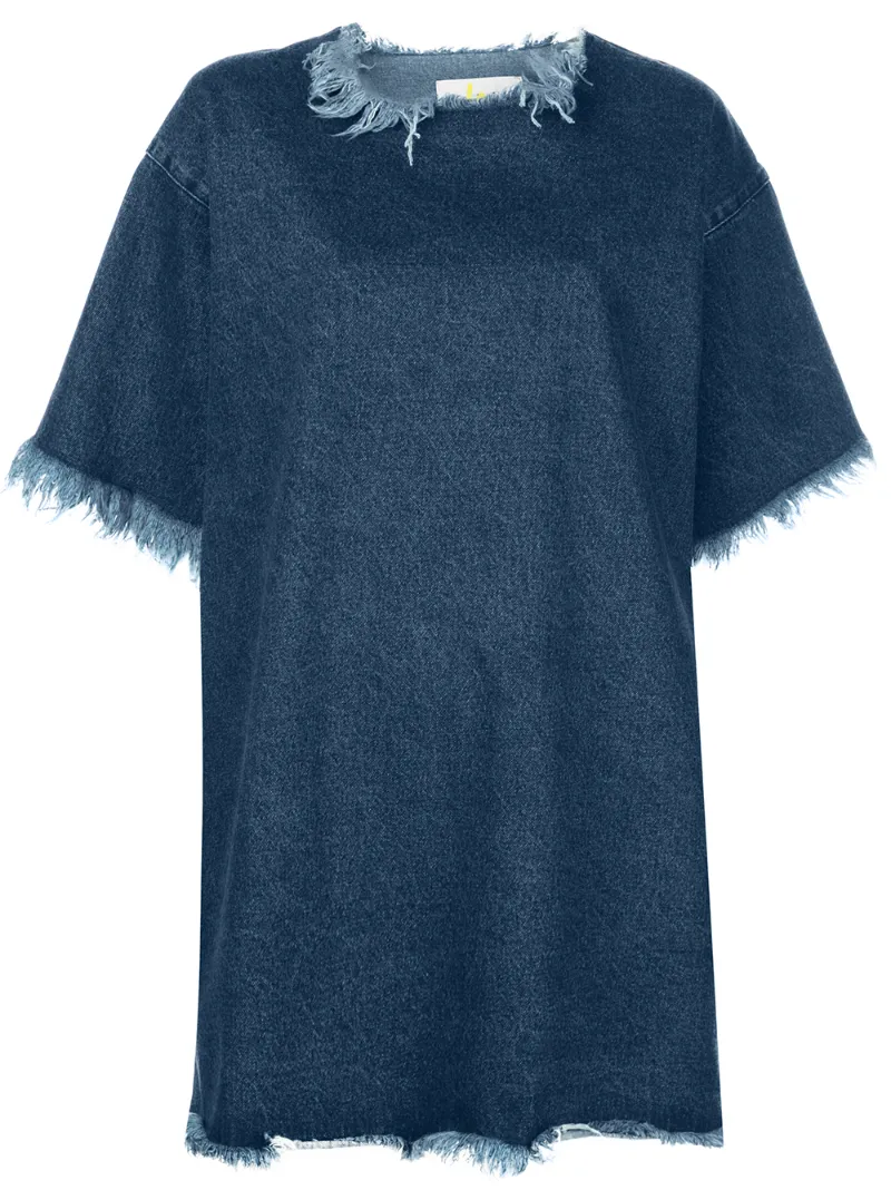 Click to view more detailed imagery on our partner's website Marques' Almeida Oversized Denimt-shirt Dress In Blue