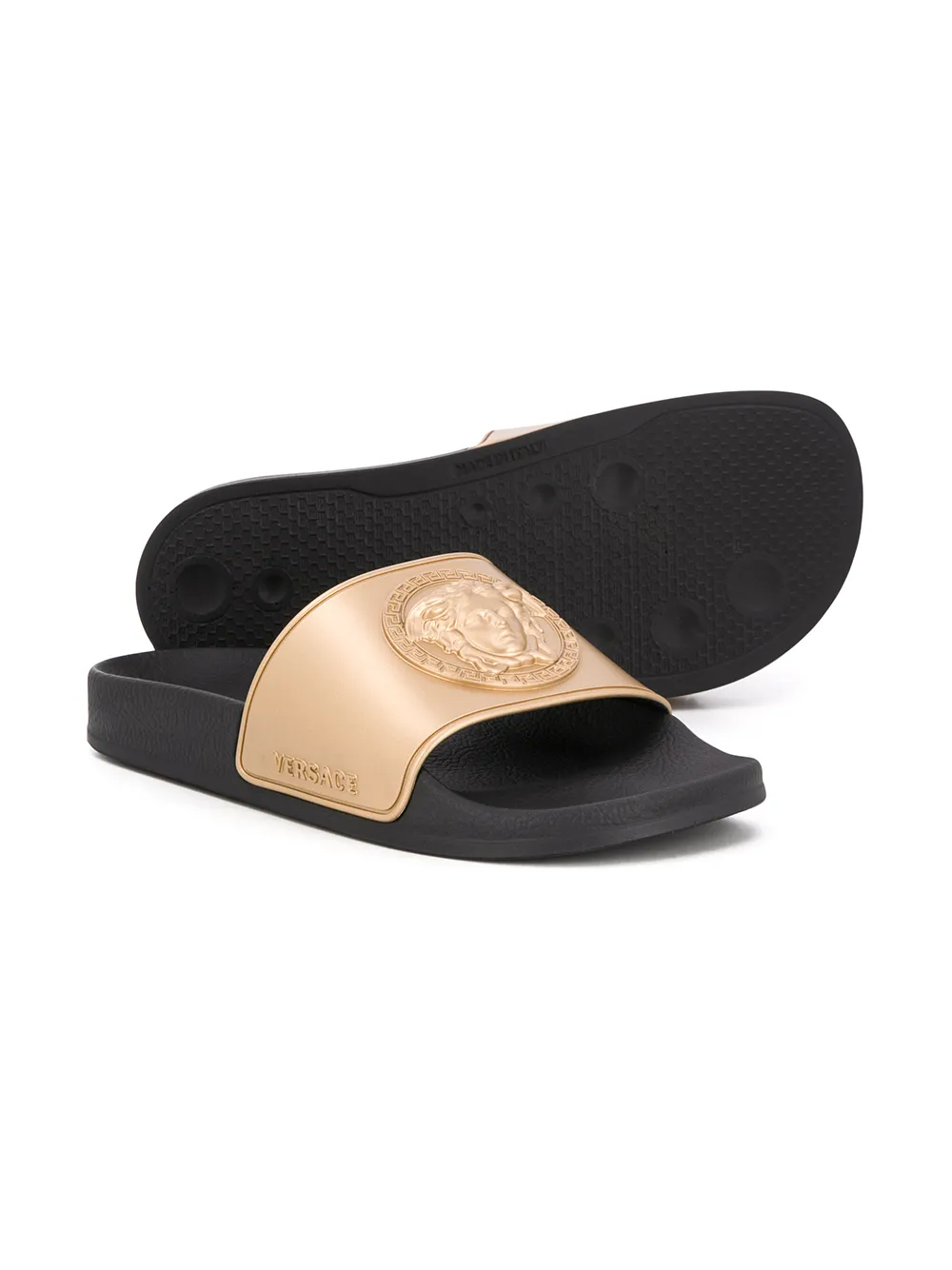 фото Versace kids шлепанцы с декором medusa