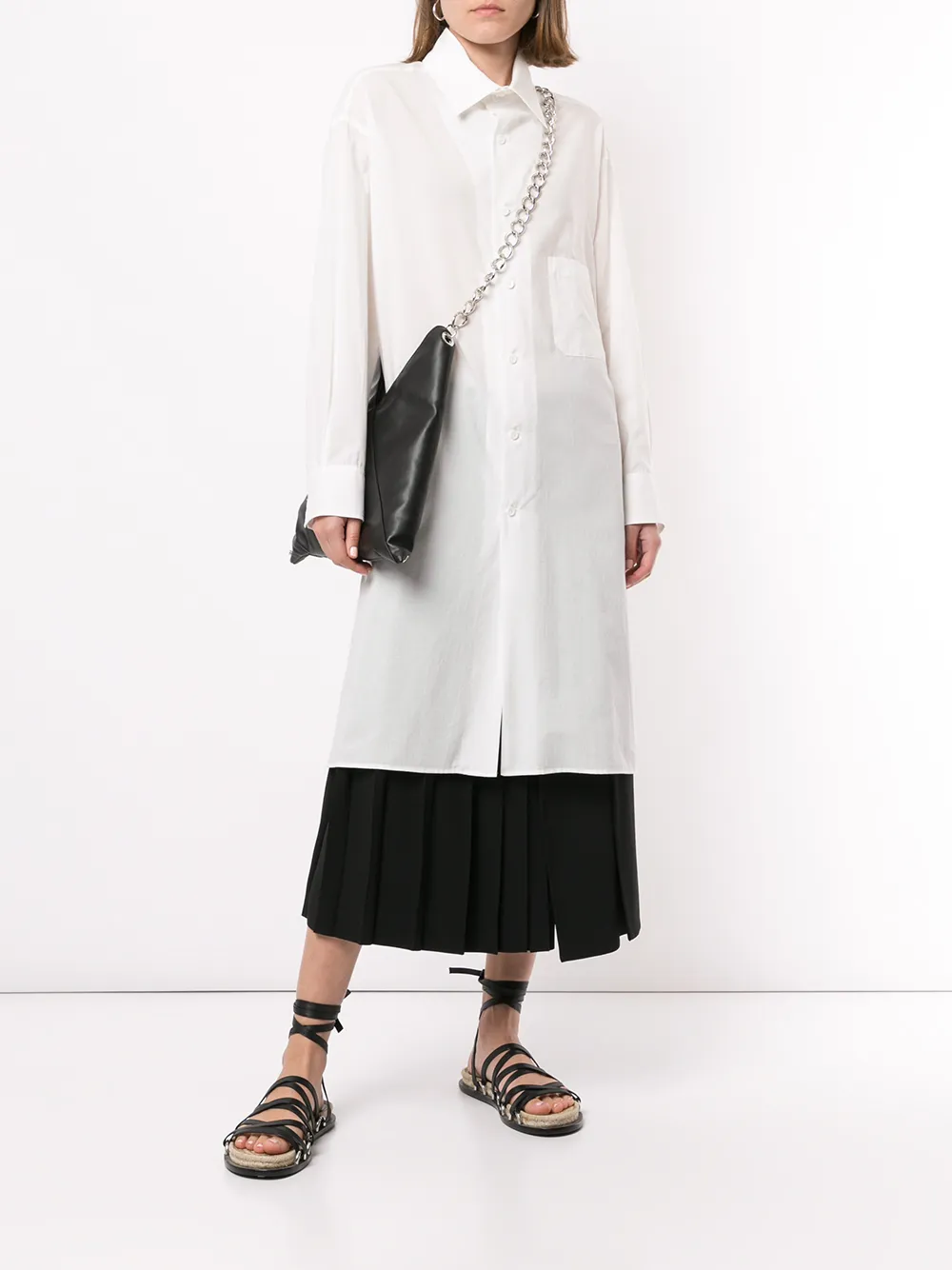 Yohji Yamamoto Oversized shirt - Wit