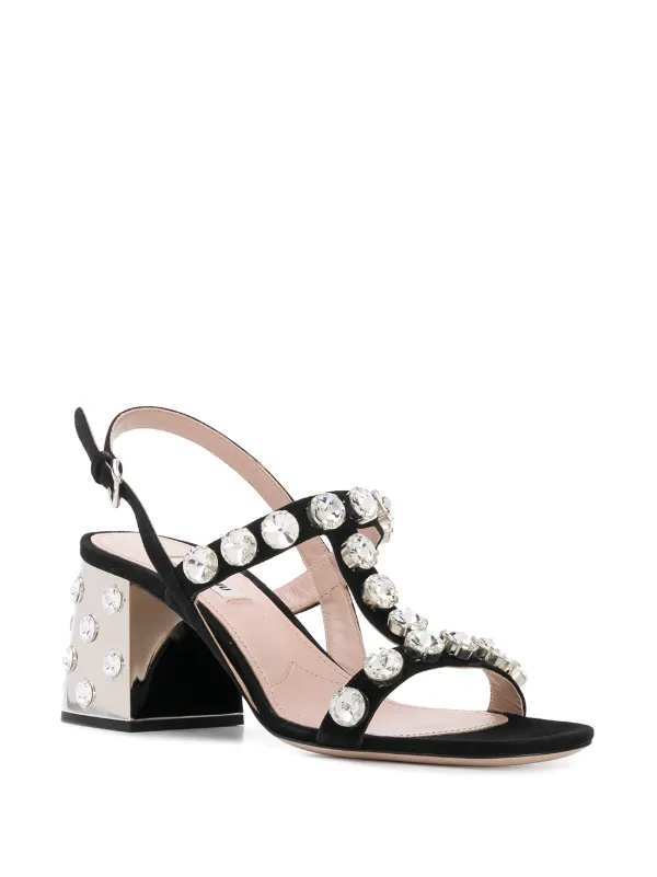 miu miu crystal sandals