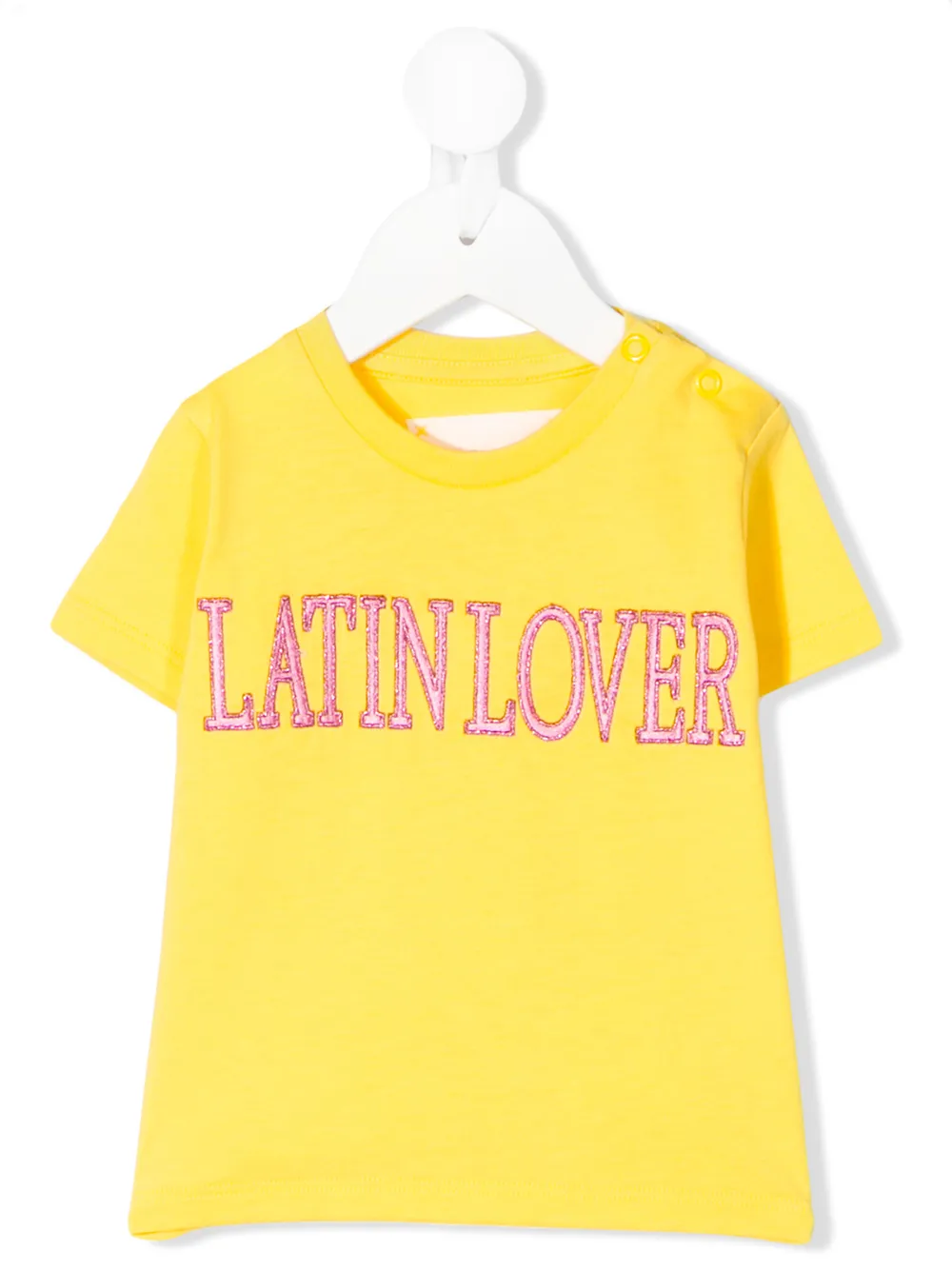 Alberta Ferretti Kids рубашка с вышитой надписью Alberta Ferretti Kids рубашка с вышитой надписью