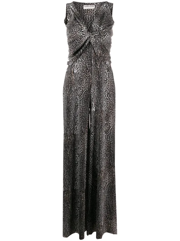 petite leopard jumpsuit