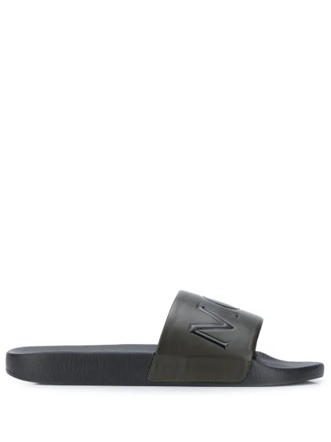 Moncler Bastien leather slides