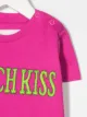 Alberta Ferretti Kids تيشيرت مطرز بشعار