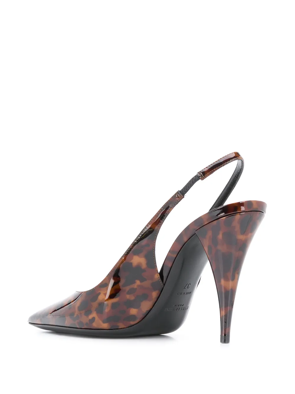 фото Saint laurent туфли kiki с леопардовым принтом