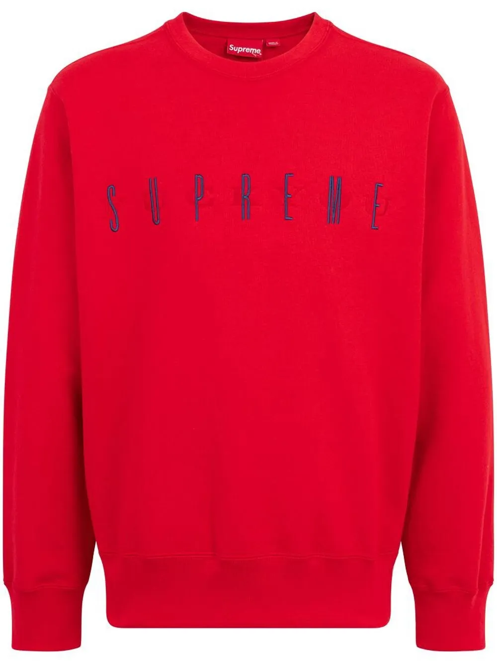 

Supreme logo-embroidered hoodie