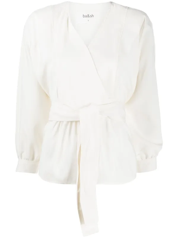 wrap style blouse